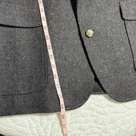 Haggar Black Sport Coat 100% pure wool size 42S - Picture 13 of 13